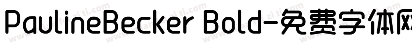 PaulineBecker Bold字体转换